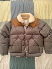 Rocky Mountain Featherbed Christy Down Jacket Olive 50th Anniversary Sz 42/M ExC