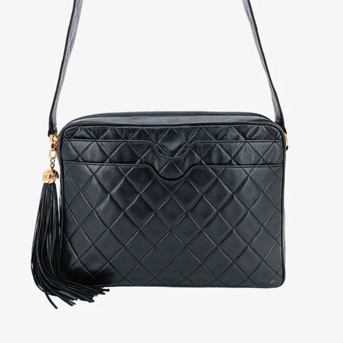 Chanel vintage black lambskin - vintage,