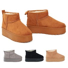 WOMENS LADIES WARM WINTER FAUX