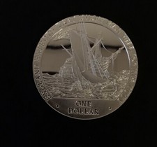 Cook Islands One Dollar Coin Queen Elizabeth II 2007 D