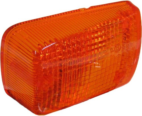 Indicator lens front amber - front,