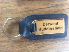 Genuine Dealers Car Keyring Leather FOB & Metal Badge Derwent Huddersfield 