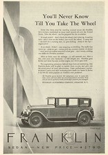 1920s 1926 Vintage Franklin