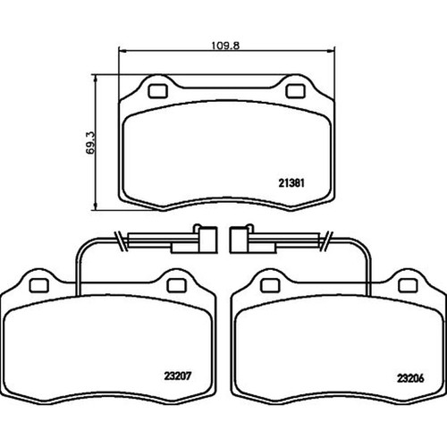 Mintex front brake pad - brake,