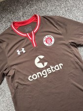 FC. St Pauli 2016-2017 Brown Under Armour Home Shirt Size Men’s Large