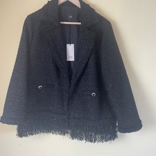River Island Black Tweed