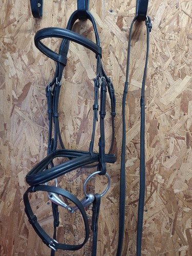Leather flash bridle bit - bridle,, &