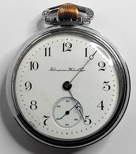 ??R/R GRADE, BASE METAL HAMPDEN, GR:No. 60. 18s, 15Js O/FACE POCKET WATCH,FWO⭐