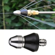 1/4'' Sewer Jetter Nozzle Pressure Washer Drain Cleaner Pipe Jetter Nozzle Tool