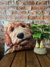 Pair of Cute Cockapoo Cushions Dog 2D Embroidered Design Home Decor