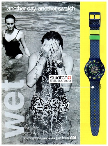 1993 swatch scuba 200 watch - swatch,