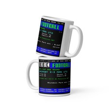 Grimsby EFL Cup Win Mug vs Man Utd Ceefax Football Giant Killing Result