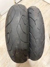pair of motorcycle tyres