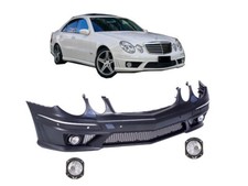 FRONT BUMPER E63 AMG LOOK Mercedes E-class W211 S211 CONVERSION FOGS PDC 02-09