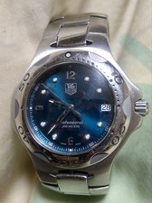 Tag Heuer Kirium Watch Blue Dial Used Men's 38mm Luxury Sports