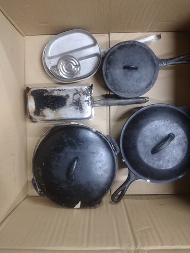 Vintage cast iron aluminum - cast, iron/aluminum