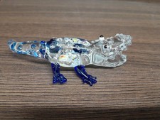 Glass Crocodile Ornament