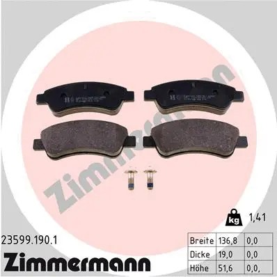 Front brake pad - front,