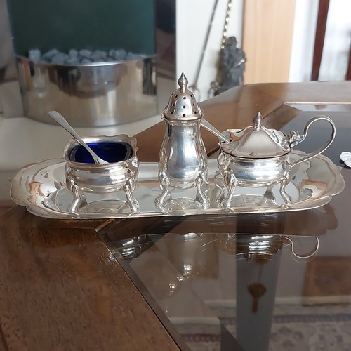 Epns silver plate condiment - silver,