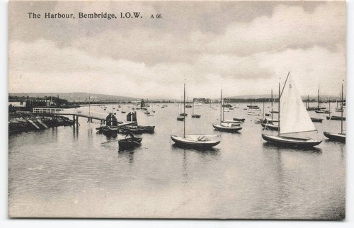 Vtg 1916 postcard bembridge - vtg,