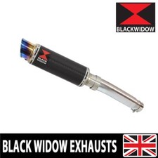  CBR600 F FA 2011-2013 Exhaust Silencer Kit 230mm GP Round Carbon Blue Tip CL23R