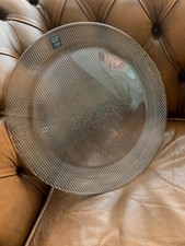 Cake Stand Glass Riedel Ribbed Lead Crystal Plate Wedding Dia 35cm