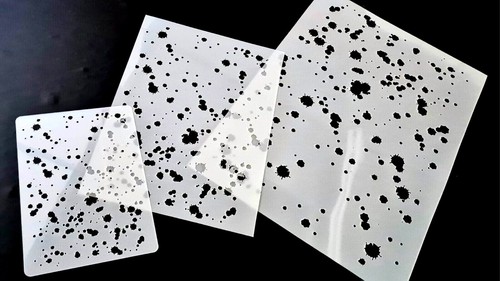 Splashes set 3 stencils - splashes,