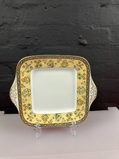 Wedgwood India Eared Square Cake / Bread Plate 27.5 cm Wide