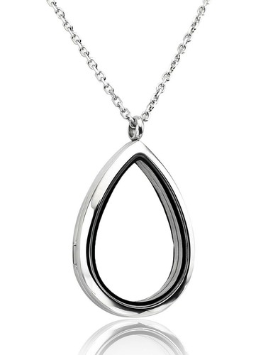 Teardrop floating charms - teardrop,