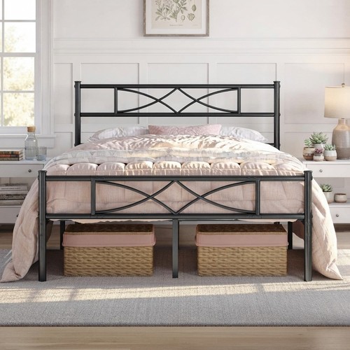 Sturdy 5ft king bed - frame, with