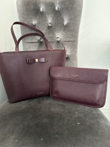 Ted baker burgundy tote - burgundy,