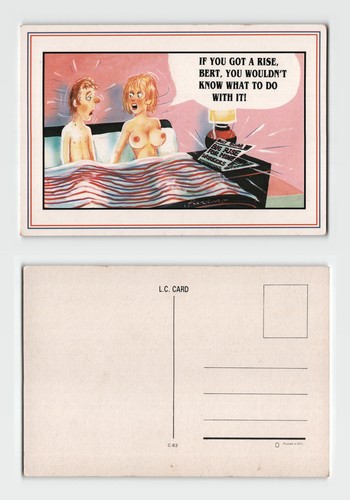 Vintage saucy seaside postcard - vintage,