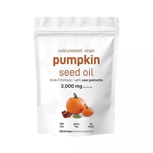Saw palmetto with pumpkin - with,