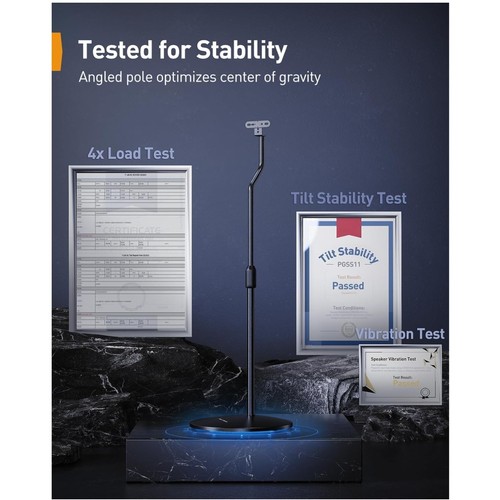 Adjustable speaker stands pair - stands,