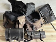 Old Harley Davidson luggage rack bags panniers etc job lot