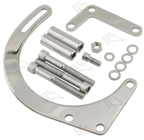 Chrome low mount alternator - mount,