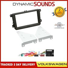 CT24VW12 For VW Polo 2009-2014, Double Din Car Stereo Fascia Fitting Kit Black