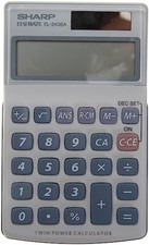Sharp EL240SAB 8 Digit Handheld Calculator Grey SH-EL240SAB