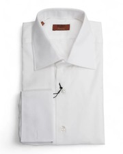 White Double Cuff Poplin Shirt