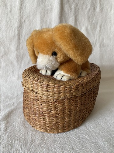 Unusual 1970s basket box with - unusual,