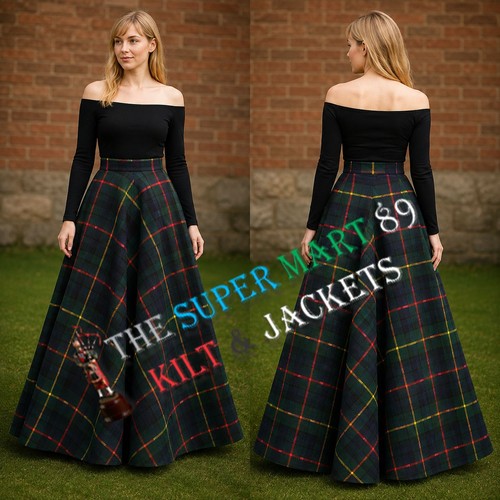 Ladies tartan maxi circle - ladies,