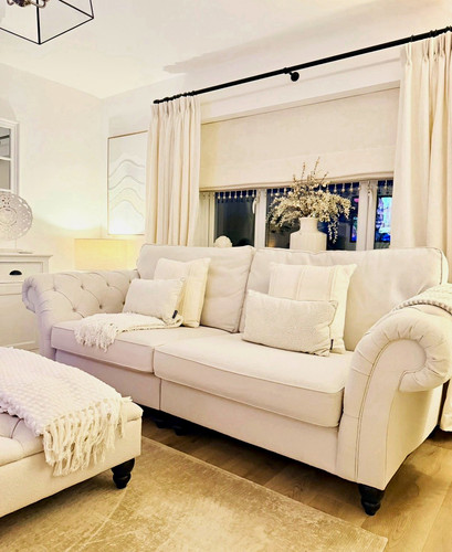 Next white high back sofa - white,