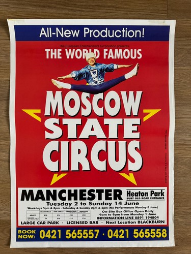 Moscow state circus - circus, poster