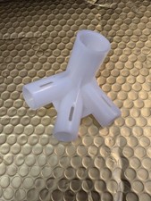 Gazebo spare part corner connector - white - 18mm +24mm poles