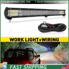 28 Inch LED Work Light Bar & Wiring Pods Roof Spot Flood Lights Driving Lamp SUV