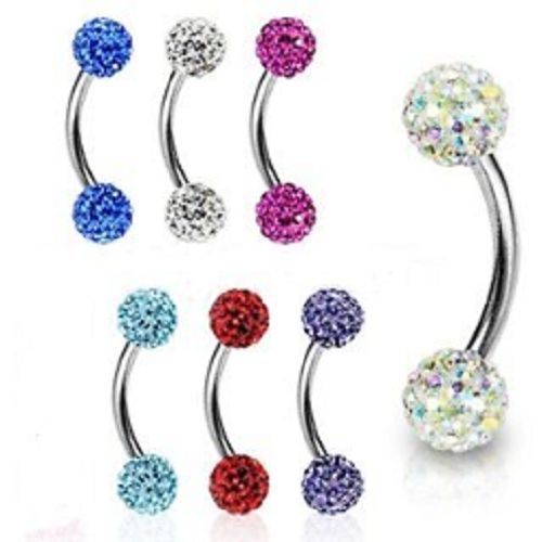 Eyebrow bar curved barbell - eyebrow,
