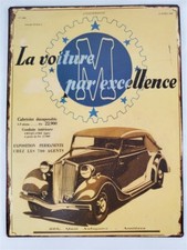 Cabriolet Decapotable La Voiture Par Excellence Metal Sign