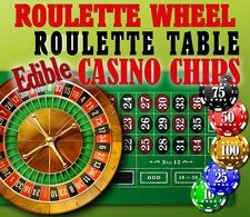 ROULETTE WHEEL & TABLE &CHIPS
