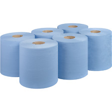 Blue Centre Feed Rolls 6 Pack 2ply 115m Embossed Kitchen Paper Towel Bigger 