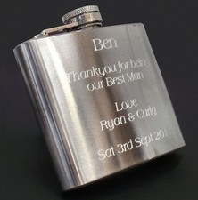 Personalised 6oz Stainless